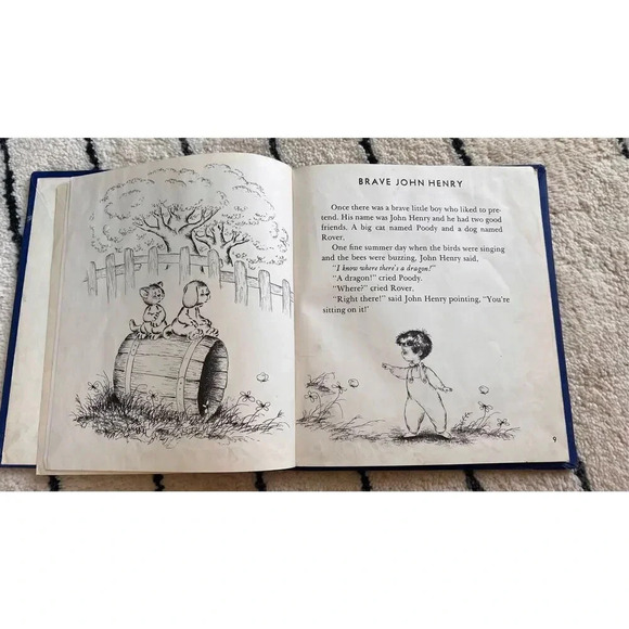Vintage Brave John Henry Hardcover Children's Reading Book by Mary Ann Hoberman - Picture 4 of 9
